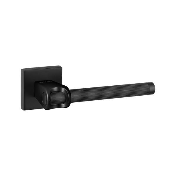 SPECIAL ORDER Oro&Oro Aria Lever Door Handle on Square Rose - Matt Black - O10015EMB
