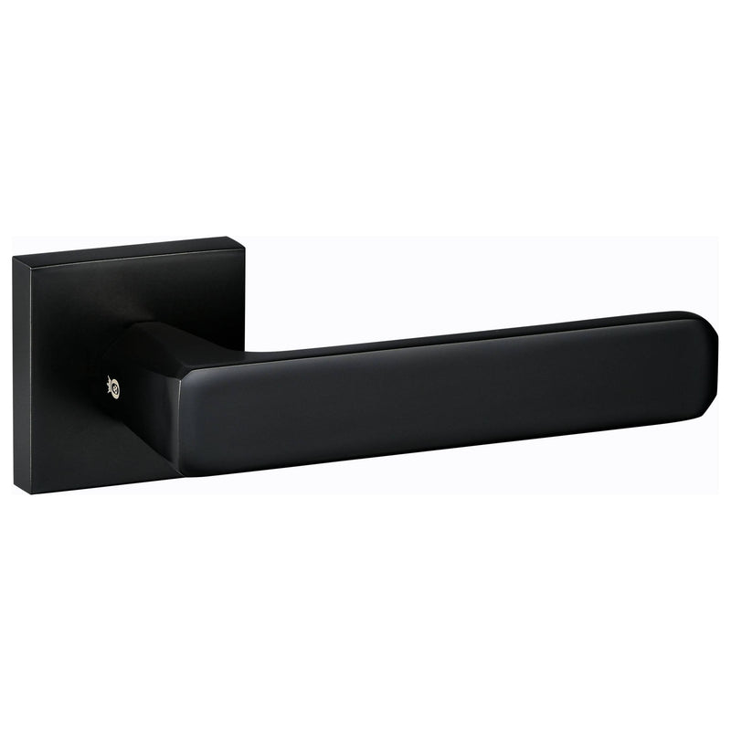 Oro&Oro Galassia Lever Door Handle on Square Rose - Matt Black - O10815EMB