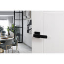 Oro&Oro Galassia Lever Door Handle on Square Rose - Matt Black - O10815EMB - Choice Handles