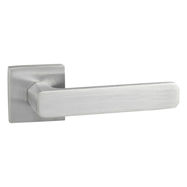 Oro&Oro Galassia Lever Door Handle on Square Rose - Satin Chrome - O10815ESC