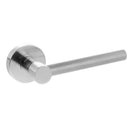 SPECIAL ORDER Oro&Oro Stradi Lever Door Handle on Round Rose - Satin Chrome - O10917ESC - Choice Handles