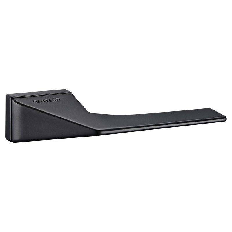 SPECIAL ORDER Oro&Oro Ace Lever Door Handle on Square Rose - Matt Black - O12324EMB