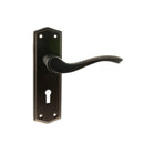 Atlantic - Old English Warwick WC Lever on Backplate - Urban Dark Bronze - OE178KUDB - Choice Handles