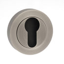 Old English Euro Escutcheons - Matt Black - OEESCEMB - Choice Handles
