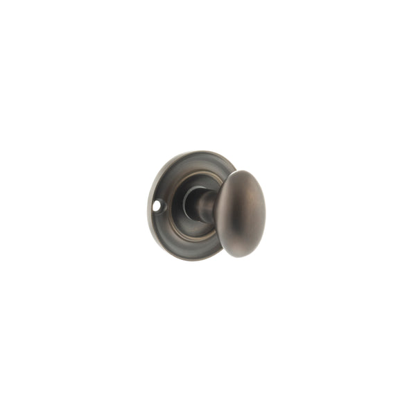 Old English Solid Brass Oval WC Turn and Release - Urban Dark Bronze - OEOWCUDB