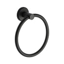Oxford Wall Mounted Towel Ring, Towel Holder for Kitchen and Bathroom. Black finish - OXF-RING-BLK - Choice Handles