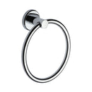 Oxford Wall Mounted Towel Ring, Towel Holder for Kitchen and Bathroom. Polished Chrome finish - OXF-RING-PC - Choice Handles