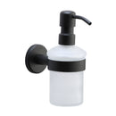 Oxford Soap Dispenser. Wall Mounted with Frosted Glass and high quality STS pump. Black finish - OXF-SOAP-BLK - Choice Handles