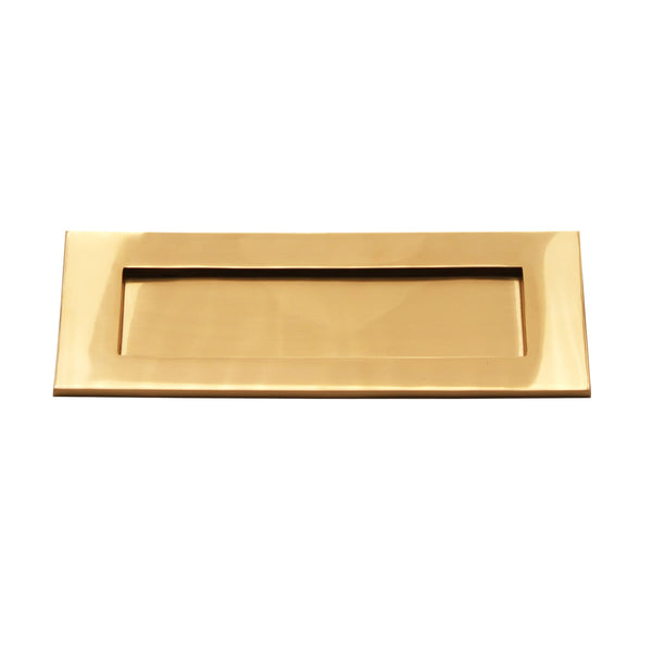 Spira Brass - Victorian Letter Plate 250mm  - Polished Brass - SB5105PB - Choice Handles