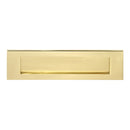 Prima - Victorian Front Door Letter Plate 254mm x 76mm - Unlacquered Brass - UNL04B