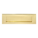 Prima - Victorian Front Door Letter Plate 305mm x 97mm - Polished Brass - PB04E