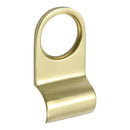 Prima - Round Top Front Door Cylinder Pull 80mm x 41mm - Polished Brass - PB106