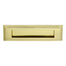 Prima - Edwardian Front Door Letter Plate 280mm x 90mm - Polished Brass - PB10