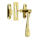 Prima - Window Spoon End Reversible Casement Fastener - Polished Brass - PB125