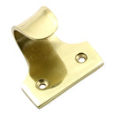 Prima - Window Curled Sash Lift 50mm x 45mm - Polished Brass - PB130