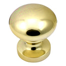 Prima - Round Centre Door Knob - Polished Brass - PB1348