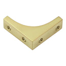 Prima - Chest Corner 50mm x 50mm x 17mm - Polished Brass - PB166