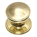 Prima - Princess Centre Door Knob - Polished Brass - PB16