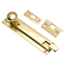 Prima - Swan Necked Door Bolt 152mm x 36mm - Polished Brass - PB2000A