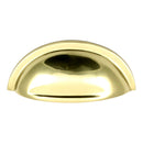 Prima - Concealed Cabinet Cupboard Pull Handle 90mm x 45mm - Unlacquered Brass - UNL2006