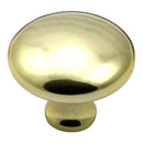 Prima - Bun Cabinet Cupboard Knob - Polished Brass - PB2007B