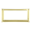 Prima - Card / Label Frames 114mm x 55 mm - Polished Brass - PB2008D