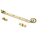 Prima - Window Monkey / Rat Tail Stay 255mm Long - Polished Brass - PB2010A