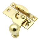 Prima - Window Claw Fastener Ball End Non-Locking - Polished Brass - PB2020