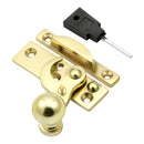Prima - Window Claw Fastener Ball End Locking - Polished Brass - PB2020L