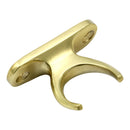 Prima - Window Pole Hook Holder 48mm x 18mm - Polished Brass - PB2026