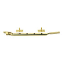 Prima - Window Knurled Casement Stay 250mm Long - Polished Brass - PB2041B