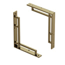 Prima - Art Deco Shelf Bracket 254mm x 205mm x 25mm - Polished Brass - PB2043/10