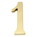 Prima - Door Numeral Pin Fix 152mm - Polished Brass - PB221/1