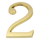Prima - Door Numeral Pin Fix 102mm - Polished Brass - PB220/2