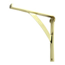 Prima - Shelf Bracket For Glass 203mm x 210mm - Polished Brass - PB471