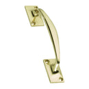 Prima - Door Pull Handle 150mm x 23mm - Polished Brass - PB609