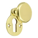 Prima - Covered Heavy Door Keyhole Escutcheon 42mm x 33mm - Polished Brass - PB624