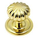 Prima - Peel Centre Door Knob - Polished Brass - PB668