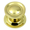 Prima - Victorian Centre Door Knob - Polished Brass - PB669