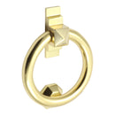 Prima - Ring Front Door Knocker  106mm - Polished Brass - PB779