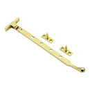 Prima - Window Pear Drop Casement Stay 200mm Long - Polished Brass - PB876