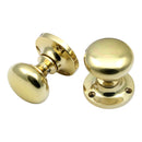 Prima - Mushroom Mortice Door Knob - Unlacquered Brass - UNL92A