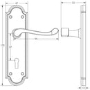 Frelan - Monkeytail Casement Window Stay 250mm - Pewter Finish - PEW20 - Choice Handles