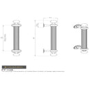 Carlisle Brass - Reeded Grip Pull Handle 494mm - Polished Brass - PF108 - Choice Handles