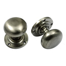 Prima - Mushroom Mortice Door Knob - Pewter Finish - PF92B