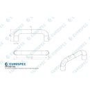 Eurospec - Carlisle Brass Eurospec 22mm Dia D Pull Handle - 150mm c/c - Satin Anodised Aluminium - PFD9150SAA - Choice Handles