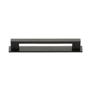 Heritage Brass Cabinet Pull Metro Design with Plate 128mm CTC Matt Bronze Finish - PL0337 128-MB - Choice Handles