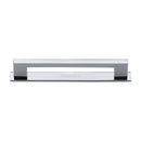 Heritage Brass Cabinet Pull Metro Design with Plate 160mm CTC Polished Chrome Finish - PL0337 160-PC - Choice Handles