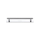 Heritage Brass Cabinet Pull Step Design with Plate 96mm CTC Polished Chrome Finish - PL4410 96-PC - Choice Handles