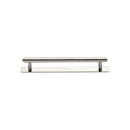 Heritage Brass Cabinet Pull Step Design with Plate 96mm CTC Polished Nickel Finish - PL4410 96-PNF - Choice Handles